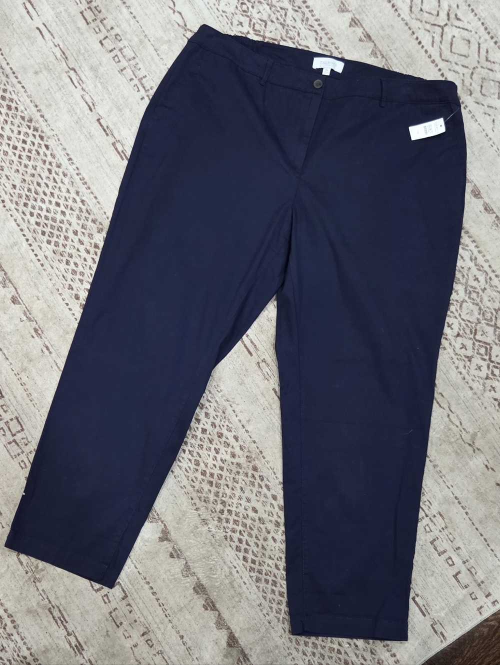 Talbots Women's Navy High-Rise Straight Pants NWT Size 20W